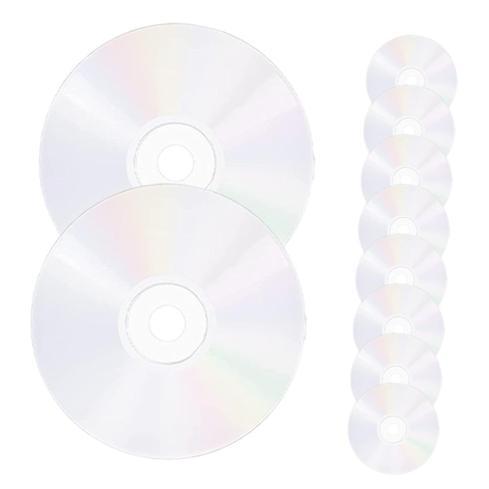 HOOTNEE 20pcs Transparent Cd Discs for Home Decoration Creative Wall Art and Crafting for Parties and Writing Clear Decorative Discs for Teens Projects