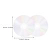 HOOTNEE 20pcs Transparent Cd Discs for Home Decoration Creative Wall Art and Crafting for Parties and Writing Clear Decorative Discs for Teens Projects view 4