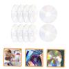 VINTORKY 20pcs Clear Cd Discs for Crafts Transparent Wall Decoration for Painting Writing for Parties Creativity Aesthetic Skills Teens view 2