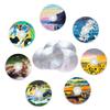 VINTORKY 20pcs Clear Cd Discs for Crafts Transparent Wall Decoration for Painting Writing for Parties Creativity Aesthetic Skills Teens view 4