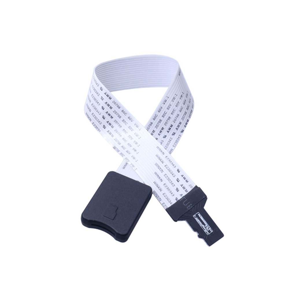 ACGTUY 25CM 48CM 62CM TF to m/ic-r/o SD Card Flex Extension Cable Extender Adapter Memory Card Extender Cord Linker(62cm)