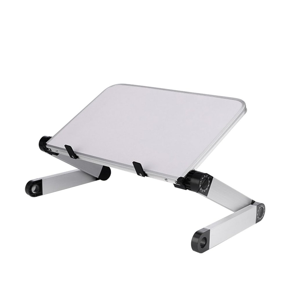 ARTIBETTER Folding Stand Aluminum Desk Adjustable Riser Ventilated Tablet Holder Black