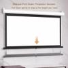 BERWDUXA Manual Pull Down Projector Screen 72" 60" Auto-Locking Movie Screen Retractable Ceiling Wall Mount Projection Screen 16:9 4:3 for Home Cinema, Wrinkle-Free(72 Inch (4:3)) view 2