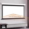 BERWDUXA Manual Pull Down Projector Screen 72" 60" Auto-Locking Movie Screen Retractable Ceiling Wall Mount Projection Screen 16:9 4:3 for Home Cinema, Wrinkle-Free(72 Inch (4:3)) view 3