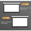 BERWDUXA Manual Pull Down Projector Screen 72" 60" Auto-Locking Movie Screen Retractable Ceiling Wall Mount Projection Screen 16:9 4:3 for Home Cinema, Wrinkle-Free(60 Inch (4:3)) view 4
