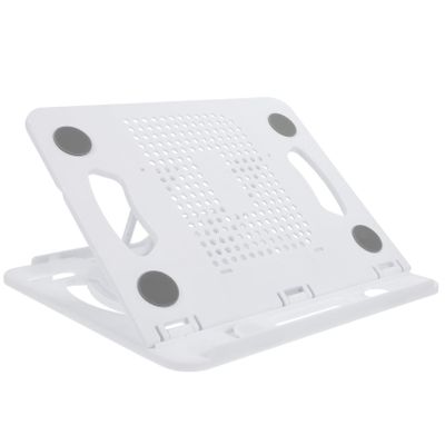 BRIGHTFUFU Adjustable Laptop Stand White Desk Tablet Holder Height Adjustable Stand for Desktop