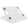 BRIGHTFUFU Adjustable Laptop Stand White Desk Tablet Holder Height Adjustable Stand for Desktop view 1