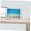 BRIGHTFUFU Adjustable Laptop Stand White Desk Tablet Holder Height Adjustable Stand for Desktop view 2
