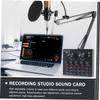 Alasum 1set Professional Live Sound Card Audio Mixer Usb Mobile Audio Mixer Kit for Streaming Ktv and Podcasting Includes Noise Reduction and Sound Effects for Beginners view 3