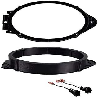 6x9 Inch Front Door Car Speaker Install Adapter Bracket Mount Plates with Speaker Wire Connectors -Made for Chevrolet: 2019-2024 Blazer, 2018-2023 Traverse, 2018-2024 Equinox