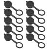 Create idea 10PCS GX12 Aviation Connector Plug Cover Compatible with Aviation Connector Sockets Rubber Cap Circular Connector Protective Sleeve Black view 1