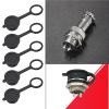 Create idea 10PCS GX12 Aviation Connector Plug Cover Compatible with Aviation Connector Sockets Rubber Cap Circular Connector Protective Sleeve Black view 2