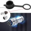Create idea 10PCS GX12 Aviation Connector Plug Cover Compatible with Aviation Connector Sockets Rubber Cap Circular Connector Protective Sleeve Black view 3