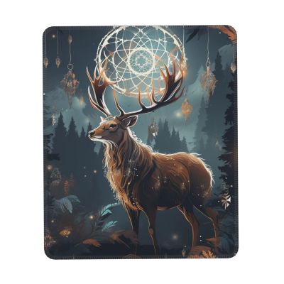 Mouses Pad Small Mouses Mat with Anti-Slip Rubber Base Fantasy Deer Mouses Pads for Man Woman Computer Mouses pad for Wireless Mouses Keyboard Mat Gaming Desk Pad for Home 7 x 8.6 in