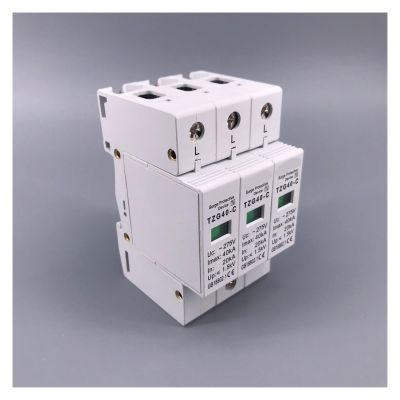 AC SPD 3P 20KA~40KA 275V House Surge Protector Protection Protective Low-Voltage Arrester Device Circuit Breaker