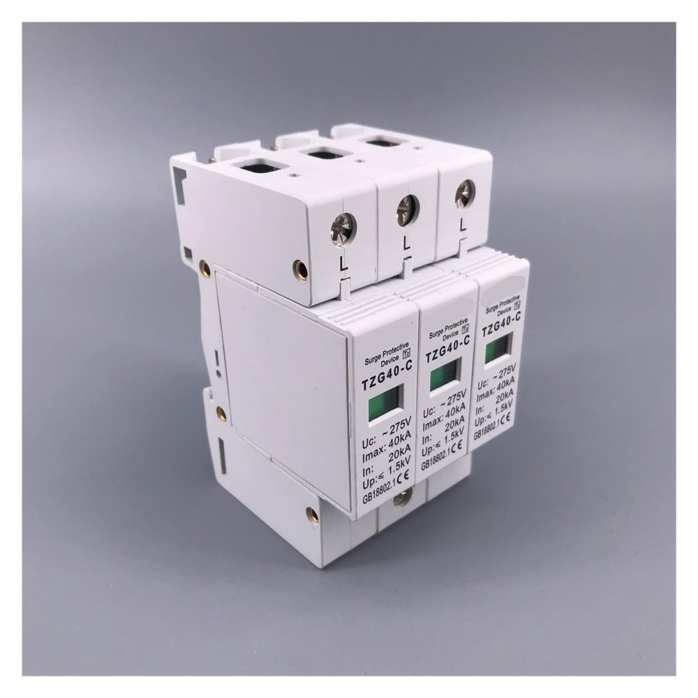 AC SPD 3P 20KA~40KA 275V House Surge Protector Protection Protective Low-Voltage Arrester Device Circuit Breaker