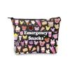 JXGZSO Emergency Food Storage Bag - Reusable Zipper Pouch, Food Safe, Snack Lover Gift (Emergency Snacks 2 Black) view 1