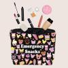 JXGZSO Emergency Food Storage Bag - Reusable Zipper Pouch, Food Safe, Snack Lover Gift (Emergency Snacks 2 Black) view 3