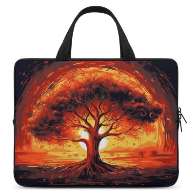 Laptop Case Sleeve 17inch Shockproof Laptop Case Burning Tree of Life Laptop Sleeve Carrying Case
