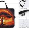 Laptop Case Sleeve 17inch Shockproof Laptop Case Burning Tree of Life Laptop Sleeve Carrying Case view 3
