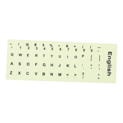 CAXUSD Fluorescent Keyboard Sticker Lettering Stickers for Laptop Night Light Keyboard Decals
