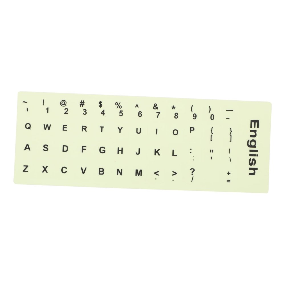 CAXUSD Fluorescent Keyboard Sticker Lettering Stickers for Laptop Night Light Keyboard Decals