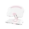 Acrylic Tablet Stand, Desktop Rotating Tablet Stand, Foldable Lazy Anti-Slip Support Stand for Tablets, Cell Phones, Learning Machines, Etc.(Pink) view 1