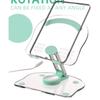 Acrylic Tablet Stand, Desktop Rotating Tablet Stand, Foldable Lazy Anti-Slip Support Stand for Tablets, Cell Phones, Learning Machines, Etc.(Pink) view 3
