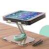 Acrylic Tablet Stand, Desktop Rotating Tablet Stand, Foldable Lazy Anti-Slip Support Stand for Tablets, Cell Phones, Learning Machines, Etc.(Pink) view 4