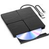 Alphami External Blu Ray Drive - External Blueray/DVD Drive for PCUSB3.0 & Type C Blu Ray Drive Read and Write BD/DVD/CD, Bluray Burner External Compatible with Windows XP/7/8/10/11, Linux, Mac OS view 1