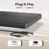 Alphami External Blu Ray Drive - External Blueray/DVD Drive for PCUSB3.0 & Type C Blu Ray Drive Read and Write BD/DVD/CD, Bluray Burner External Compatible with Windows XP/7/8/10/11, Linux, Mac OS view 3