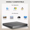 Alphami External Blu Ray Drive - External Blueray/DVD Drive for PCUSB3.0 & Type C Blu Ray Drive Read and Write BD/DVD/CD, Bluray Burner External Compatible with Windows XP/7/8/10/11, Linux, Mac OS view 4