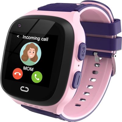 4G Kids Smart Watches Girls with GPS Tracker, Kids Cell Phone Watch for Girls Age 5-12, Video Calling SOS Call Voice Chat Alarm Clock HD Camera Touchscreen GPS Tracker for Kid Gifts Idea (Pink)