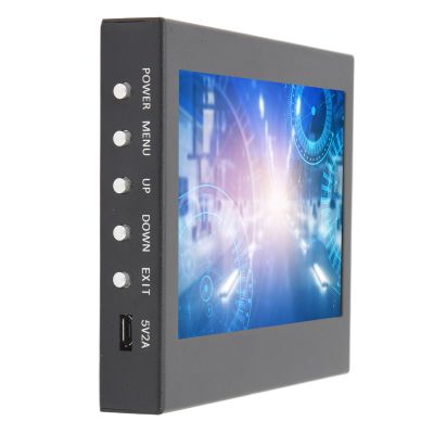 External Monitor, Portable Aluminum Alloy Portable Display Monitor 800x480 for Bedroom