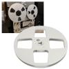 ANGGREK 1/4 7 Inch Empty Reel, Open Reel Takeup Reel Low Noise Aluminum Alloy 4 Hole for Reel to Reel Tape Player (Silver) view 3