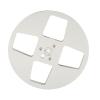 ANGGREK 1/4 7 Inch Empty Reel, Open Reel Takeup Reel Low Noise Aluminum Alloy 4 Hole for Reel to Reel Tape Player (Silver) view 4
