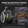 ANGGREK Headset, 7 RGB Light Gaming Headset, 2.4GHz, 1500mAh, 50mm HD Speaker Unit, Retractable Microphone for Laptop for Movies (#1) view 4