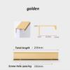 Cupboard Handles,Aluminum Alloy Kitchen Cabinet Door Handle,Cabinet Pulls Drawer Knobs Black Silver Orange Gold Hidden Handles Stainless Steel Kitchen Cupboard Furniture Hardware(Orange gold 250mm) view 2