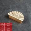 Cupboard Handles,Aluminum Alloy Kitchen Cabinet Door Handle,Canibet Handles Flower Pulls Gold Solid Door Knobs and Pulls Handle for Furniture Kitchen Cupboard Closet Drawer Home Decor,Brass(Brass Gold view 2