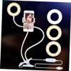 RORPOIR USB Selfie Lamp Brightness Led Fill Light Bracket for Phone Photography Makeup and Live Streaming White Design view 3