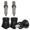 3 PCS Tripod Feet Universal Anti-Slip Rubber Foot Stainless Steel Spike Replacement Parts Compatible with 3/8" Thread Tripod Monopod Legs Feet view 1