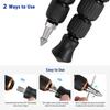 3 PCS Tripod Feet Universal Anti-Slip Rubber Foot Stainless Steel Spike Replacement Parts Compatible with 3/8" Thread Tripod Monopod Legs Feet view 3