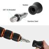 3 PCS Tripod Feet Universal Anti-Slip Rubber Foot Stainless Steel Spike Replacement Parts Compatible with 3/8" Thread Tripod Monopod Legs Feet view 4