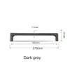 gklwVSlwv Cupboard Handles,Aluminum Alloy Kitchen Cabinet Door Handle,Gold Furniture Door Handles Black Kitchen Cabinet Drawer Knobs Zinc Alloy Cupboard Pulls Hardware,(Dark Grey 320mm) view 2