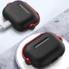 iDOMi for AirPods 4th Generation Case Cover 2024, Military Grade Shock-Absorbing for AirPods 4 Case with Keychain for Women Men, WhiteBlack view 4