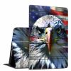 GFRGTFHYT for iPad Air 13 Inch Case M2 2024 for Women Men PU Leather Slim Lightweight Folio Kickstand Multi-Angle Stand Smart Shell Cover with Auto Wake/Sleep,Eagle American Flag view 1