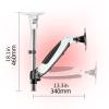 Monitor Arm Gas Single Monitor Stand Adjustable Ceiling Monitor Mount Stand 15"-27" Gas Spring Monitor Stand Arm with 75x75/100x100, Holds Up to 17.6lbs Monitor Desk Mou,A-46CM view 3