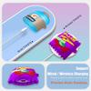 2-Pack Funny Case for Airpods 4 Cute (2024), 3D Cartoon Cute Airpods 4 Case Food Design Silicone Cover Compatible for Airpods 4 Case Airpod 4 Accessories with Keychain(Sport Water & Purple Potato) view 4