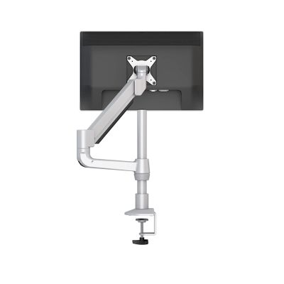 GenSDH Monitor Arm Gas Column Type Monitor Stand Mechanical Spring Single Monitor Stand Mount 17"-30" Fully Adjustable Stand with C Clamp/Grommet Mounting Base Monitor Desk Moun,One Color-400mm