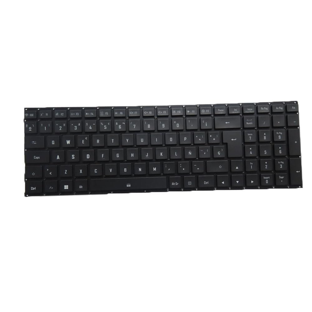 Laptop No Backlit Paper Keyboard for Gigabyte for AORUS 17 (2024) for AORUS 17 BSG BKG 2024 Latin America LA Black No Frame New